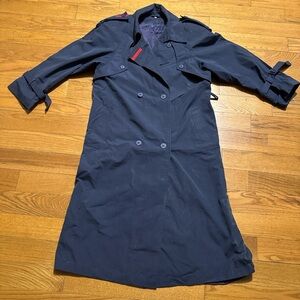 Navy Blue Women's Trench Coat
